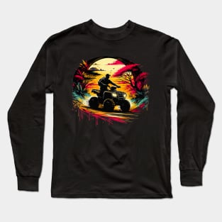 Tropical Quad Design Long Sleeve T-Shirt